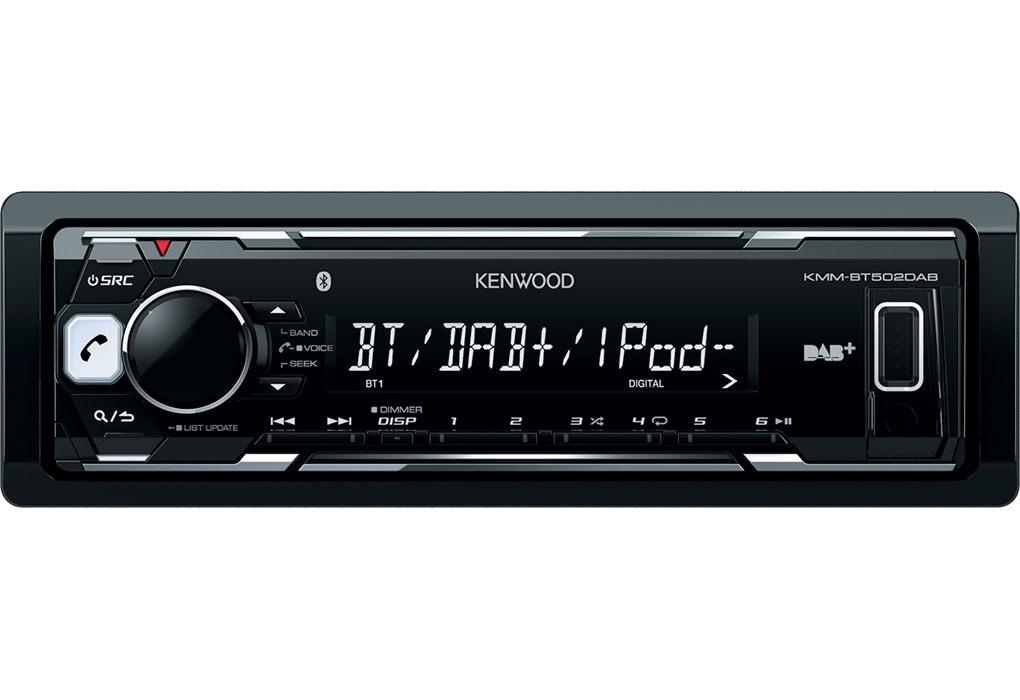 Radio MP3 player cu bluetooth si USB Kenwood KMM-BT502DAB