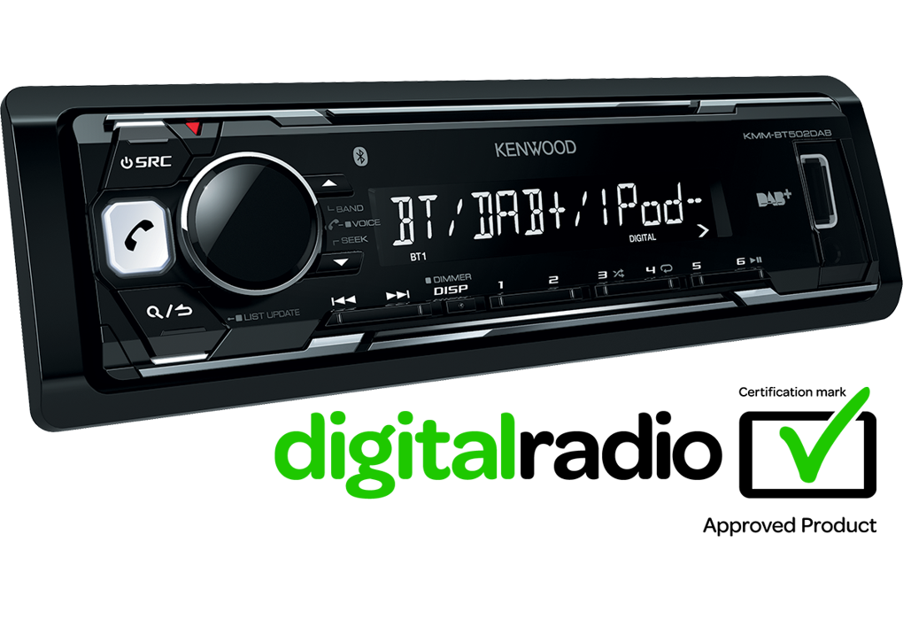 Radio MP3 player cu bluetooth si USB Kenwood KMM-BT502DAB - imagine 3