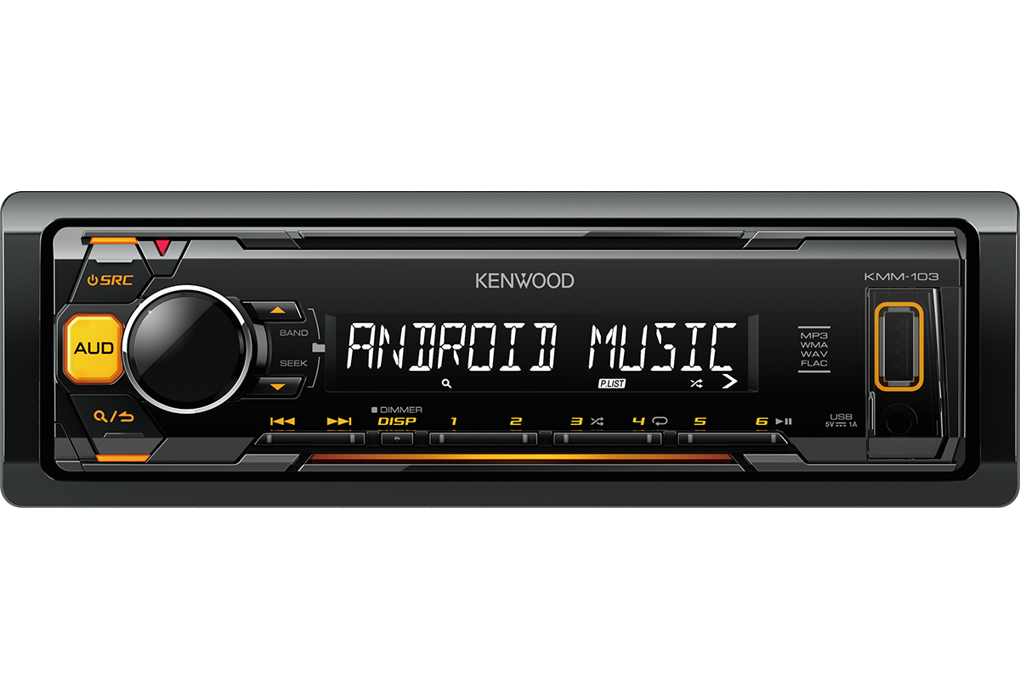 Radio MP3 Player cu intrari USB si AUX Kenwood KMM-103AY