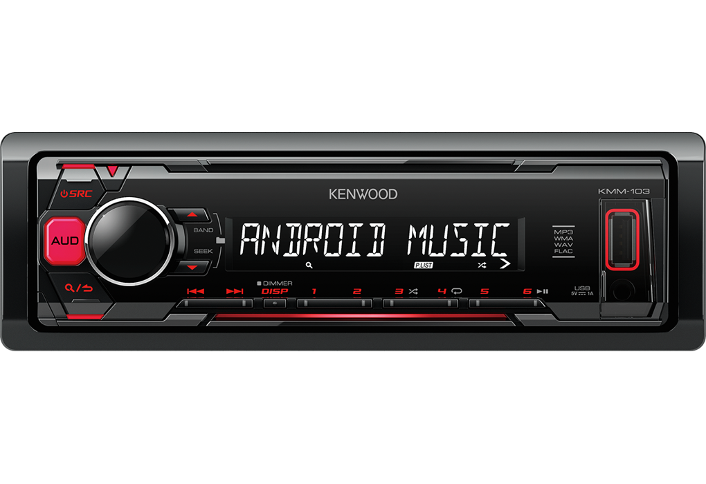 Radio MP3 Player cu intrari USB si AUX Kenwood KMM-103RY